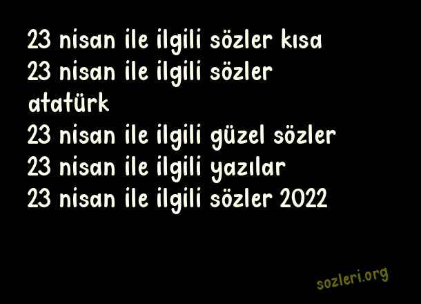 23 Nisan