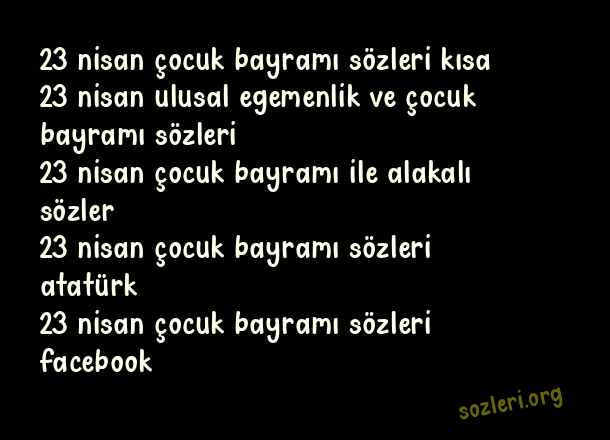 23 Nisan Çocuk Bayramı