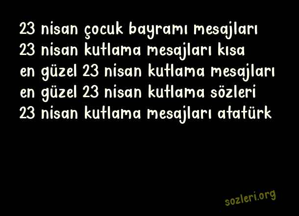 23 Nisan Kutlama