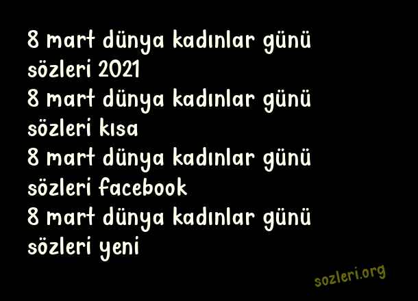 8 Mart Dünya Kadınlar Günü