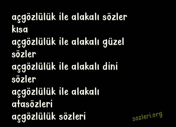 Açgözlülük