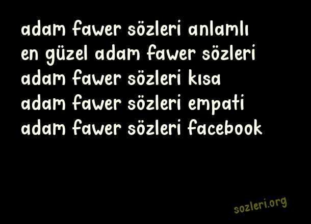 Adam Fawer