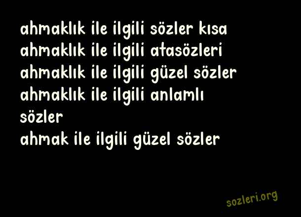 Ahmaklık