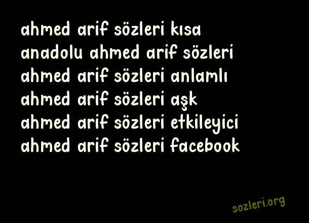 Ahmed Arif