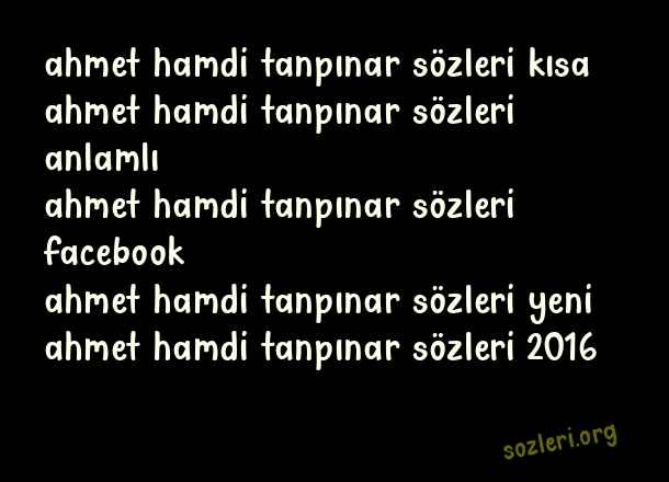 Ahmet Hamdi Tanpınar