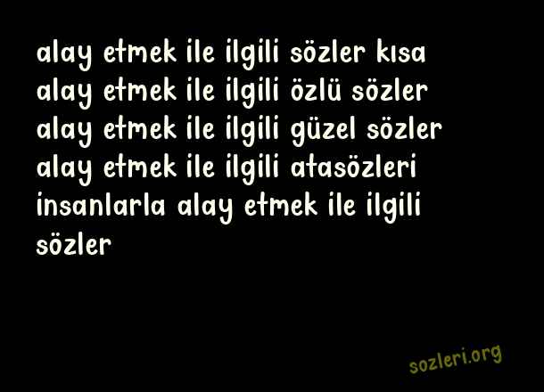 Alay Etmek