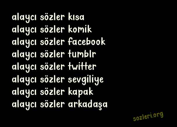 Alaycı Sözler