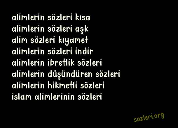 Alimlerin