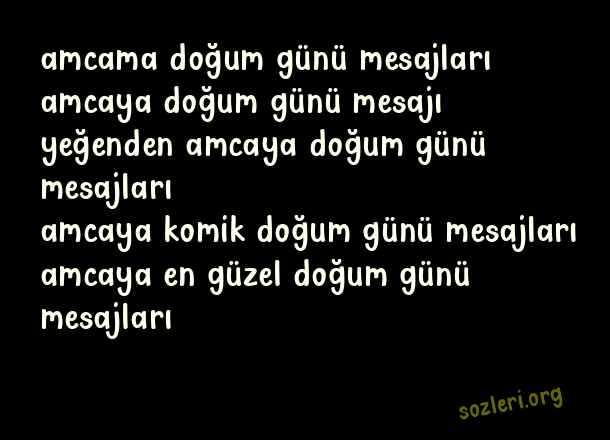 Amcaya Doğum Günü