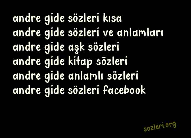Andre Gide