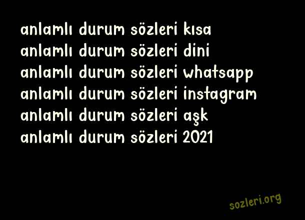 Anlamlı Durum