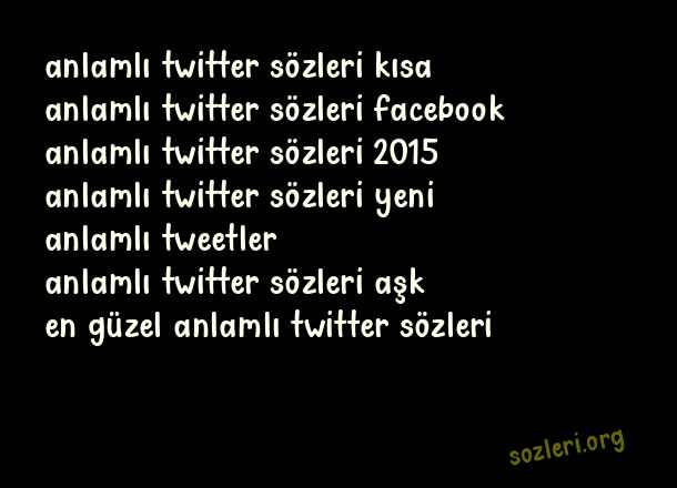 Anlamlı Twitter