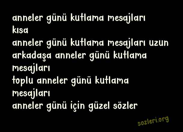 Anneler Günü Kutlama