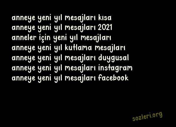 Anneye Yeni Yıl