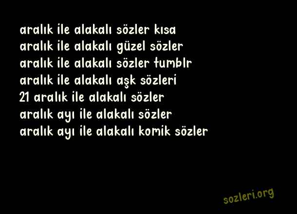 Aralık
