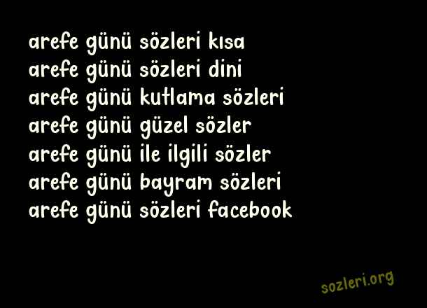 Arefe Günü