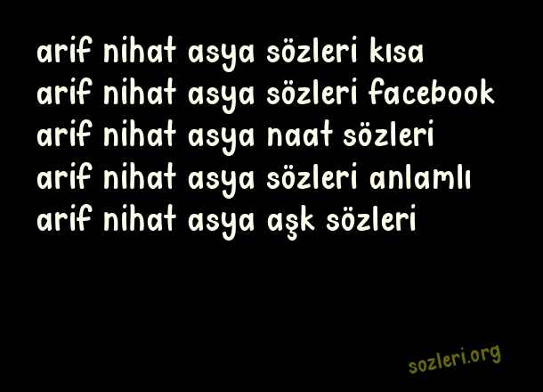 Arif Nihat Asya
