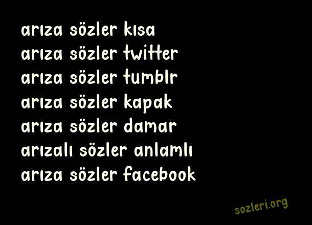 Arıza Sözler