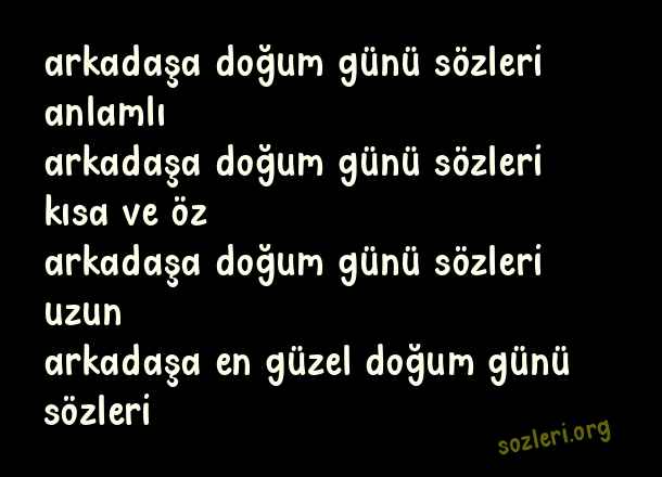 Arkadaşa Doğum Günü