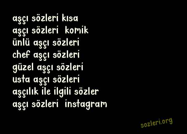 Aşçı
