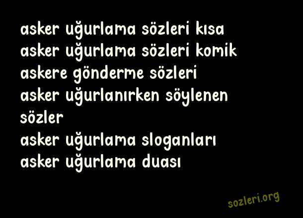 Asker Uğurlama