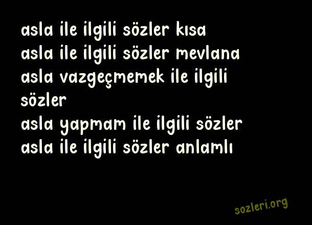 Asla