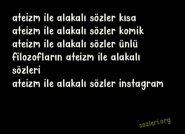 Ateizm