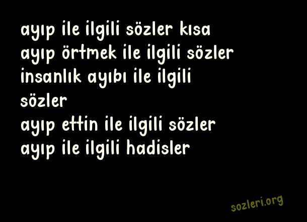 Ayıp