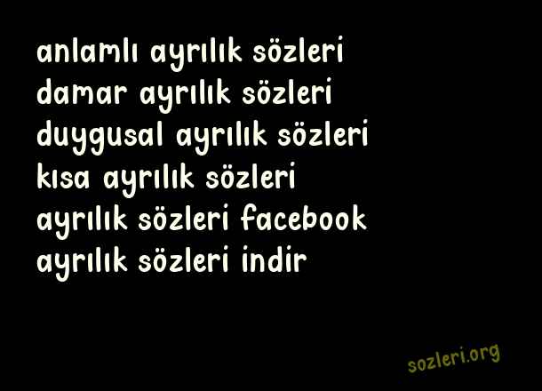 Ayrılık