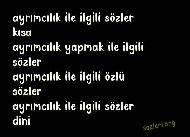 Ayrımcılık