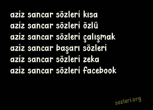 Aziz Sancar