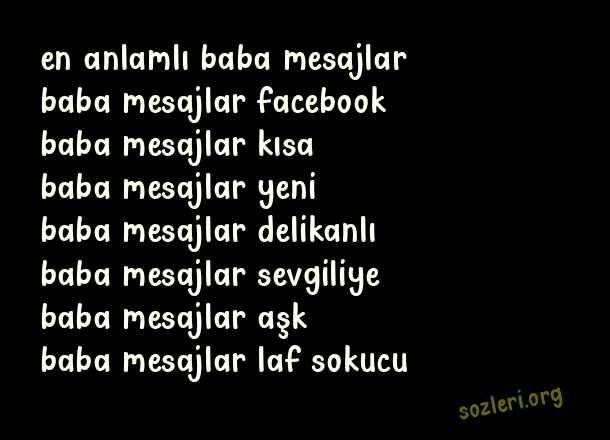 Baba Mesajlar