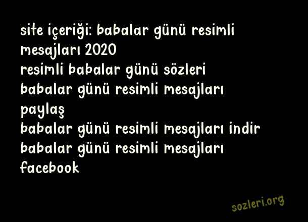 Babalar Günü Resimli