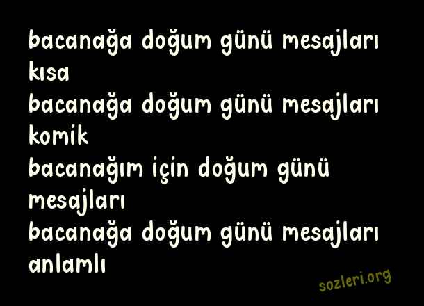 Bacanağa Doğum Günü