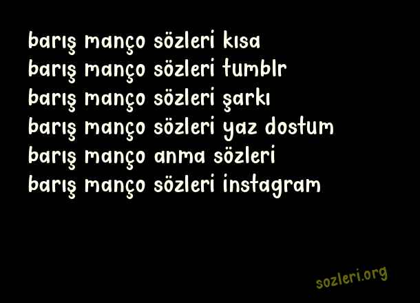 Barış Manço