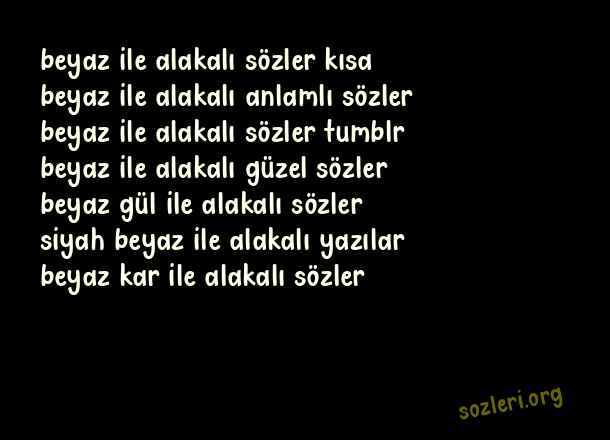 Beyaz