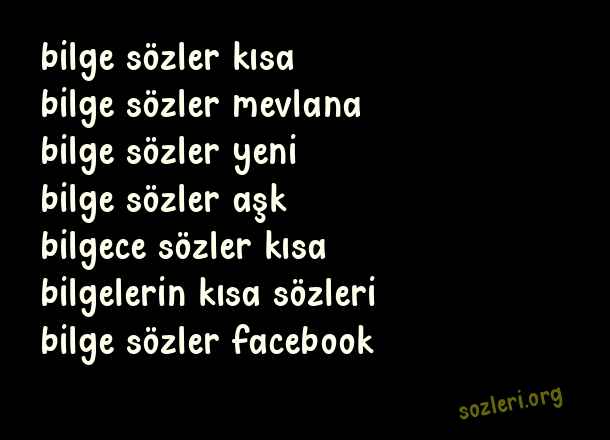 Bilge Sözler
