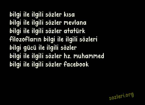 Bilgi