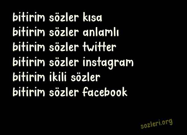 Bitirim Sözler