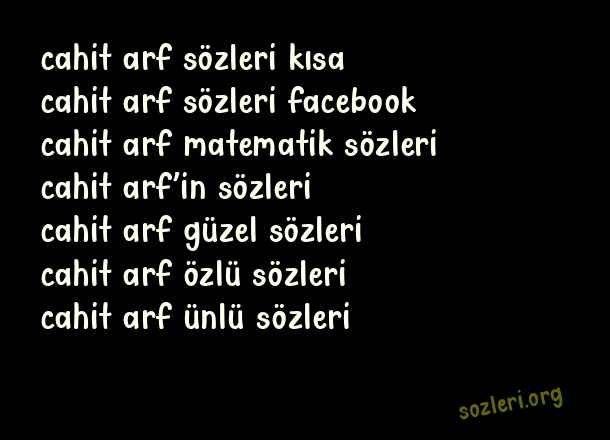 Cahit Arf