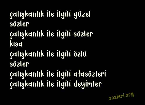 Çalışkanlık