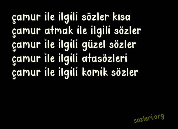 Çamur