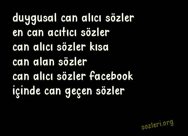 Can Alıcı Sözler