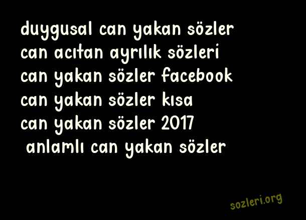 Can Yakan Sözler