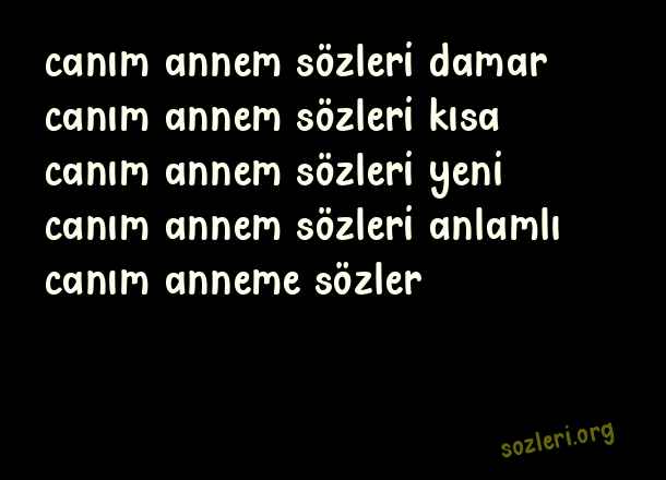 Canım Annem