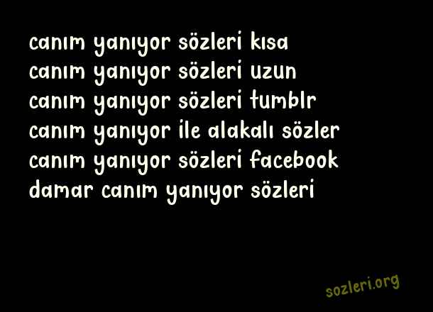 Canım Yanıyor