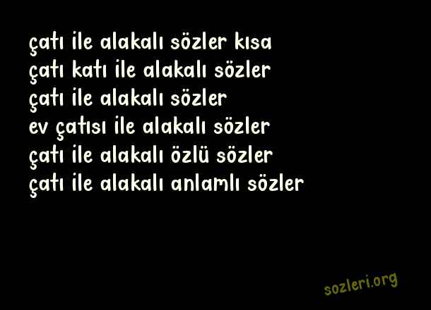 Çatı