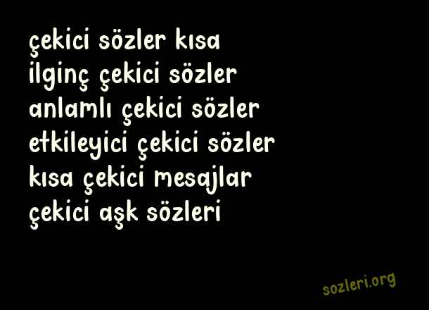 Çekici Sözler