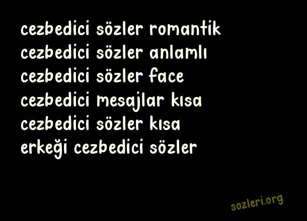 Cezbedici Sözler