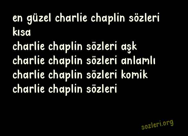 Charlie Chaplin
